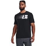 Under Armour Men's Fast Left Chest Short Sleeve T Shirt, (001) Black / / White, X-Large