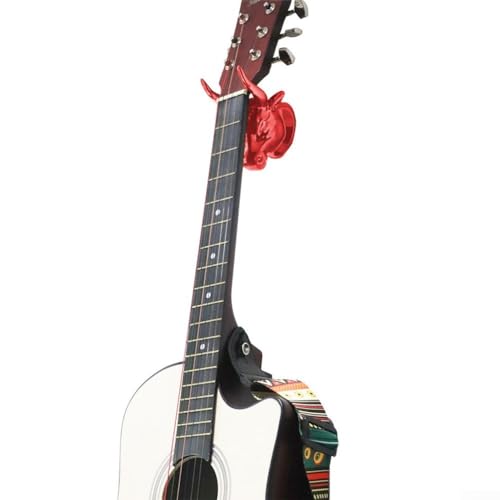 BlissfulAbode Support mural pour guitare Design élégant et fonctionnel Rouge - Les Beatles, Paul McCartney, John Lennon, RIngo Starr, George Harrison BlissfulAbode Support mural pour guitare Design élégant et fonctionnel Rouge – Image 4