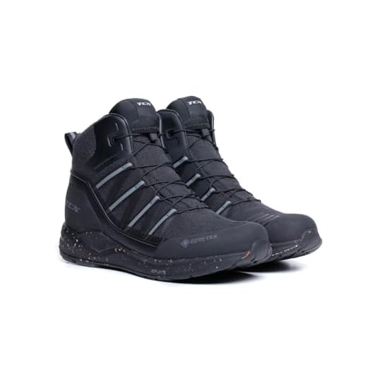TCX - Speedtrek Gore-Tex, Scarpe Moto Casual, Scarpocino Moto Urbano, per Uomo, Nero/Nero, 44
