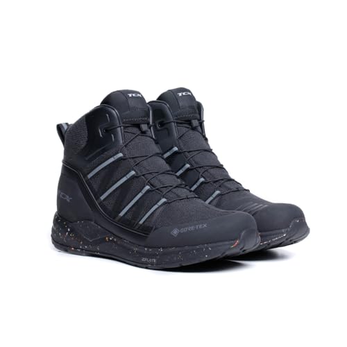 TCX - Speedtrek Gore-Tex, Scarpe Moto Casual, Scarpocino Moto Urbano, per Uomo, Nero/Nero, 44