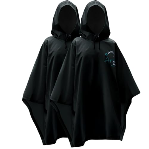 Aquabeacon Oponcho 2-Pack Waterproof Reusable Rain Ponchos