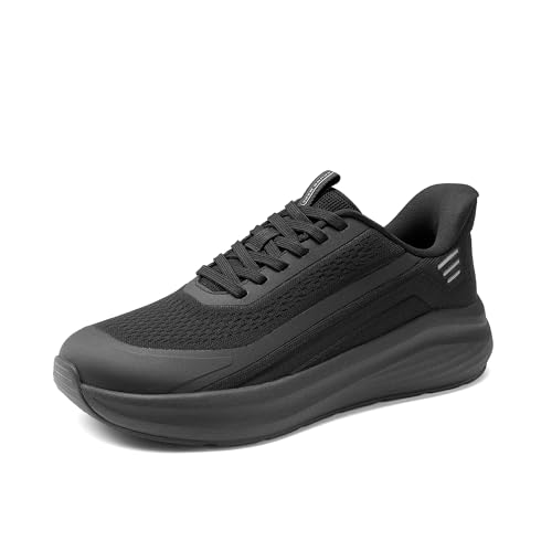 Men's Slip-On Running Shoes All Black Size 8 SBWA26012M