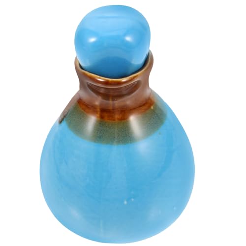 MOLUCKFU 製エッセンシャルオイルポット 容器 美容院 スパ サウナ用 香水オイル保管に適した磁器ボウル ブルー