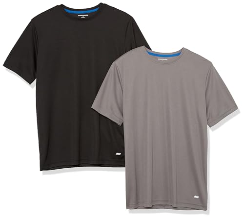 Image of Amazon Essentials Men's Moisture Wicking Breathable Performance Tech Workout T-Shirts, Pack of 2