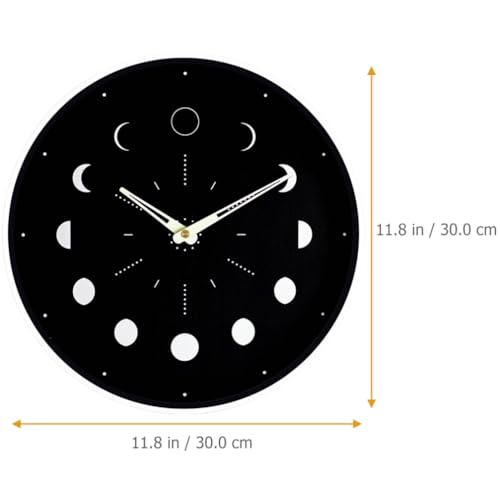Garneck Luminous Moon Phase Wall Clock