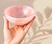 Rose Quartz Crystal Bowl - 3 Inch Decorative Bowls for Room and Home Decor - Gemstone Healing Crystals for Elegant Display, Positive Energy Balance and Gift
