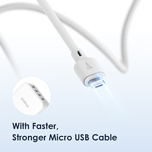 Image of Oraimo 25.5W 4 Ports USB Charger, 5.1A Wall Charger Phone Adapter Compatible for iPhone 13 /13 Mini /13 Pro Max /12 /12 Pro Max, iPad mini /Pro, Pixel, Galaxy, Airpods Pro (Black)