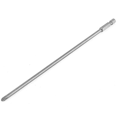 sourcingmap 200mm Long Hex Shank 4.5mm Tip PH2 Magnetic Phillips Screwdriver Bit, 4.5mm x PH2 x 200mm