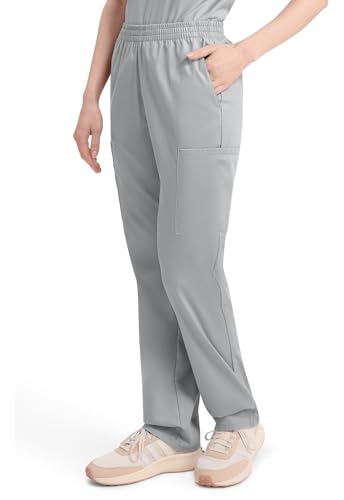 Image of Dickies EDS Signature Scrubs for Women, Elastic Waist Pull-On Cargo Pants for Women in Soft Brushed Poplin - 86106