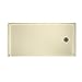 Swanstone FBF-3060R-037 Veritek Right Hand Drain Shower Base, 60-in L X 30-in H X 4.1875-in H, Bone