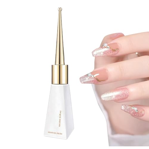 Esmalte de uñas de gel, esmalte de uñas - Esmalte de de manicura holográfica seca rápida,Mujeres decorativas de salón decorativo Manicura Top abrigo para casa, tienda, dormitorio, escuela