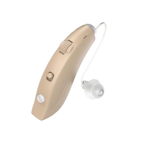 ADCDAC Hearing Aids for Seniors Rechargeable Hearing Aids Amplifiers with Bluetooth for Single Left Ear Hearing Loss Behind-The-Ear Ear Aid