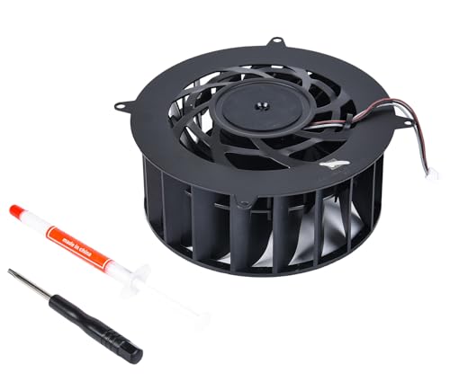 Image of Replacement PS5 Pro Internal Cooling Fan, Internal Cooler Fan Replacement for Sony PlayStation 5 PS5 Pro Series PVB120M12H-P01-AE with 19 Blades, for CFI-70XX CFI-7000 CFI-7021 Series