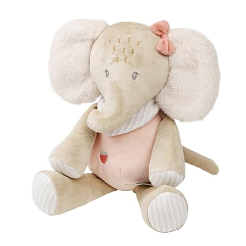Nattou Peluche Éléphant, Compagnon de Route dès la Naissance, env. 29 cm, Polyester, Flo, Oli & Ernest, Oli Pink