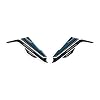 Protections latérales pour réservoir en résine 3D F 850 GS 2018-2020 L-092 (GRY)
