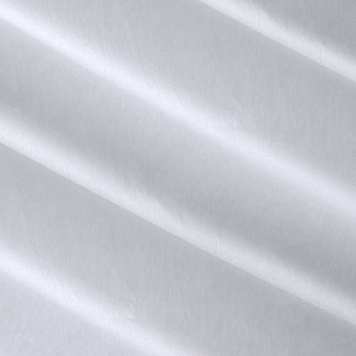 White Fusible Interfacing, Non-Woven Polyester Interfacing Fabric Single-Sided Iron on Interfacing for DIY Supplies (60 Inch x 11 Yards)