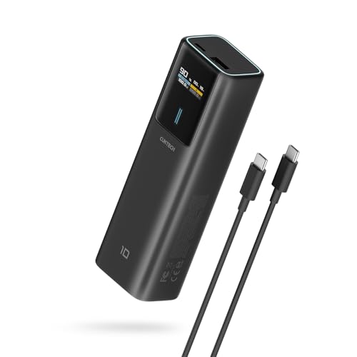 CUKTECH 10 Power Bank 100W Caricabatterie Portatile per Laptop, Batteria da 10.000 mAh con USB C e Smart Display TFT, Ricarica Rapida PD3.0 per iPhone Serie 16/15, Samsung Galaxy S24/S23, iPad Air/Pro