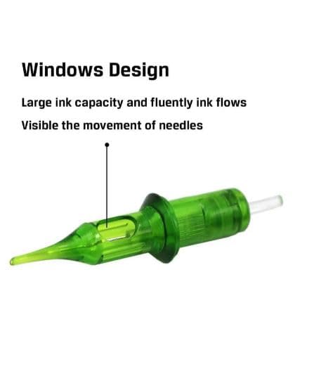 Image of 18RL Tattoo Cartridge Needles - 5pcs Round Liner Disposable Cartridges for Professional Tattoo Machines (Sterile & Individually Packed)
