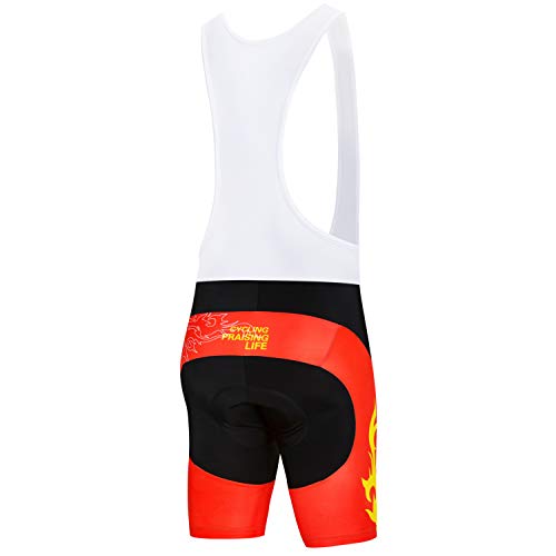 JPOJPO Cycling Shorts Men, Men's MTB Bike Shorts with Paded Biking Tights