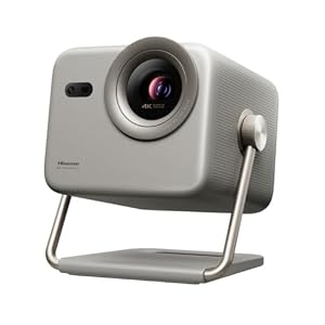 Hisense Laser Mini Projector M2 Pro, 65”-200" Projektionsgröße, 4K, Optischer Zoom 1.0-1.3:1, Reiner Dreifarbenlaser, 1300 Lumen Helligkeit, Dolby Vision, 3D, 240Hz Bildwiederholungsrate, VIDAA OS, EPP Case