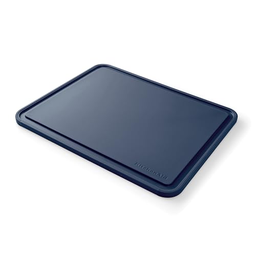 Tabla de cortar KitchenAid de plástico 27.9x35.6 cm azul miniatura 6