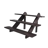 Gatuida Soporte para Joyas de Madera Maciza Expositor Desmontable para Anillos y Pendientes Exhibidor Multiusos para Collares y Accesorios Diseño Elegante y Resistente Color Nogal