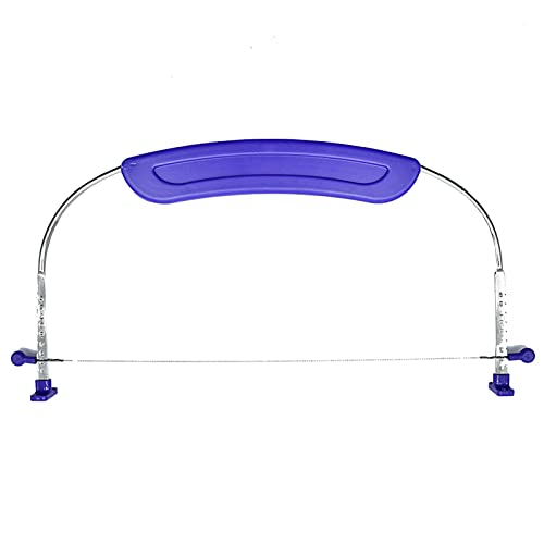 Caliamary Cake Leveler & Slicer, Adjustable Cutter for 10 Inch Cakes, Stainless Steel Wires & Handle, 11.8 x 6.5 inches