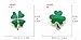 Cute Green Four Leaf Clover Brooches Pins St.Patrick's Day Shamrock Enamel Pins Badges Backpacks Jackets Jeans Hat Shirt Clothing Brooch Pin for Women Girls Men Fashion Good Luck Jewelry Gifts (Three Leaf)