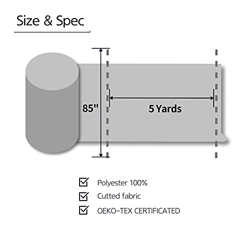 Premium Waterproof Polyester Fabric – 5 Yards of Versatile White Material, 85” Wide for Crafts and DIY Projects 5 Premium Waterproof Polyester Fabric – 5 Yards of Versatile White Material, 85” Wide for Crafts and DIY Projects - Image 4