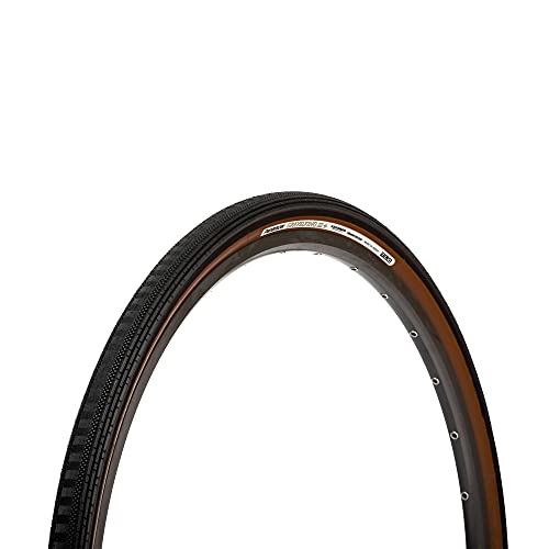 Panaracer GravelKing Semi Slick Plus TLC Folding Tyre : Black/Brown, 27.5 x 1.90