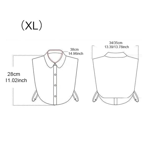 CALANDIS™ Women False Collar Black Decor Shawl Lapel Collar for Shirts Clothes Outfits | Other Clothing Shoes & Accessories 2 31XqLMIvK7L