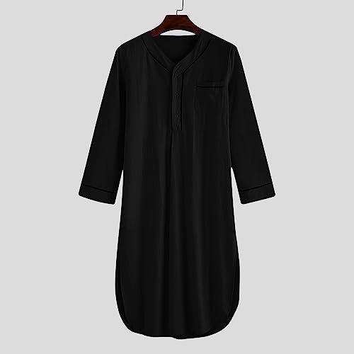 Zeiyignr Men's Muslim Clothes Middle East Ramadan Kaftan Saudi Arabic Robe Dubai Long Gown Ethnic Clothes Islamic Clothing3