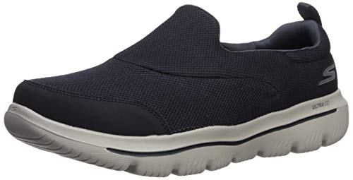 Skechers GO Walk Evolution Ultra-Rapids Sneaker, Navy/Gray, 14 Extra Wide US