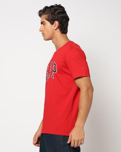 Image of Gap Men Graphic Printed Slim Fit Crew Neck Short Sleeves T-Shirt