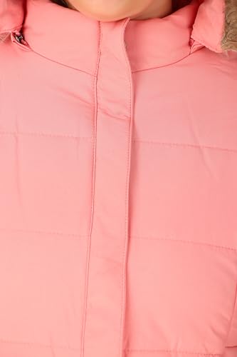Image of Brazo Girls and Women's Puffer Regular Fit Bomber Jacket For Winter Wear | Hooded Neck | Full Sleeve | Zipper | Casual Jacket For Woman & Girl | Western Stylish Jacket For Women