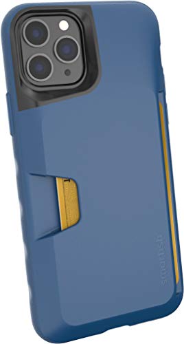 Image of Smartish iPhone 11 Pro Wallet Case - Wallet Slayer Vol. 1 [Slim + Protective] Credit Card Holder (Silk) - Blues on The Green
