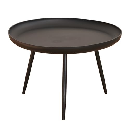 Mesa de Centro, Pequeña Mesa de Té for el Hogar, Flexible de Usar, Se Puede Combinar Libremente, Adecuada for Oficina, Salón, Sala de Estar, Fácil de Instalar(Black,Small)