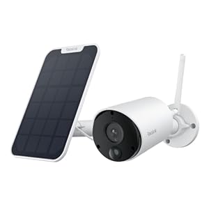 Reolink 5MP Überwachungskamera Aussen Akku, Kabellose Solar WLAN Kamera Outdoor mit PIR- & KI-Erkennung, 2, GHz Wi-Fi, IR-Nachtsicht, Zeitraffer, 2-Wege-Audio, Wetterfest, Argus Eco 3K mit Solarpanel