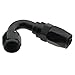 Fragola 231513-BL Black Hose Fitting 12 150 Deg to 16 Hose