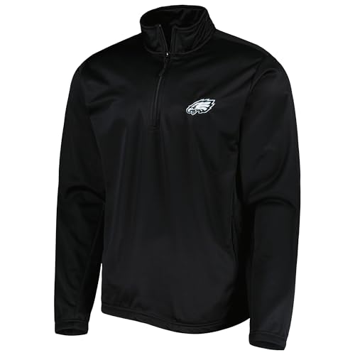 Image of Dunbrooke Men's Royal Buffalo Bills All-Star Tech Quarter-Zip Top