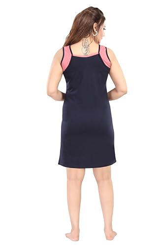 Image of ATTEMPT Women's Cotton Sleeveless Nighty /Nightgown /Sleepwear /Sleeveless Nighties /Nightdress /Female Nightwear