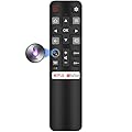 Smart Remote Compatbile with TCL Remote Control Replacement, Voice Control, New Upgraded RC802V Universal for TCL TV remotes, Google, Android Smart TVs, Control para remoto