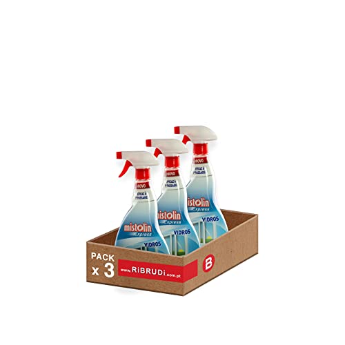 Limpia cristales en aerosol, limpiacristales sin rayas, elimina eficazmente la grasa y la suciedad Mistolin Express 750ML (3)
