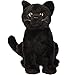 YZXZM Black Cat Plush, Realistic Black Cat Stuffed Animal Pillow, Cute Plush Toy Gifts for Birthday/Halloween/Christmas, 9 inch