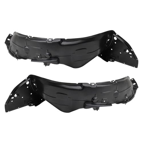 Image of TRQ Front Inner Fender Liner Set Compatible with 2012-2014 Nissan Versa NI1248128 NI1249128