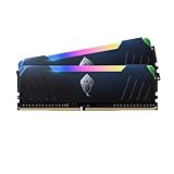 ANACOMDA ET RGB Gaming DDR4 288-Pin PC RAM Memory 3600MHz (PC4 28800) CL18 16GB(8GBX2) UDIMM (Black) with Heatsink Desktop Memory Model. Made in Taiwan