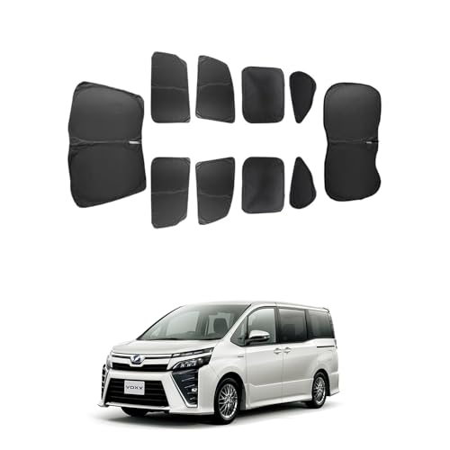 ヴォクシー80系 サンシェード 車 遮光シェード プライバシー保護 車窓日よけ 車中泊グッズ 断熱 仮眠 盗難防止 四季兼用 VOXY 80系 専用 吸盤不要 取付簡単 日除け フルセット アウトドア 露天駐車 遮光仕様 SN017