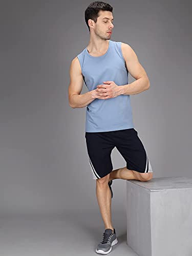 Image of Cotton Solid Men Shorts for Gyming /Running /Exercise /Cycling Casual Slim Fit(Pack of 3)