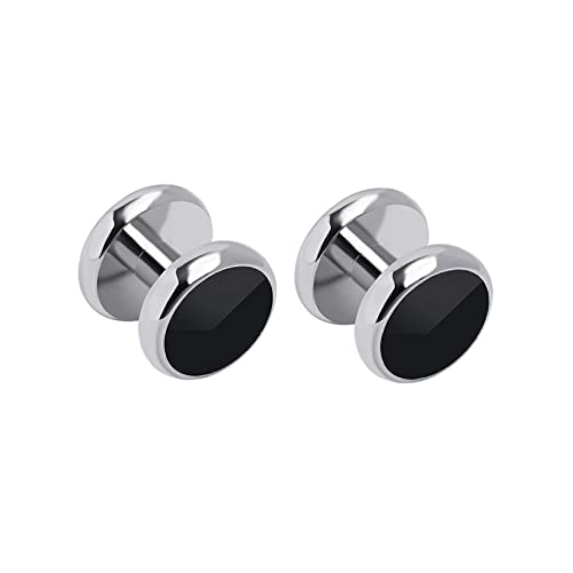 Men's Classic Cufflinks and Studs Set for Tuxedo Shirts, 2 Studs