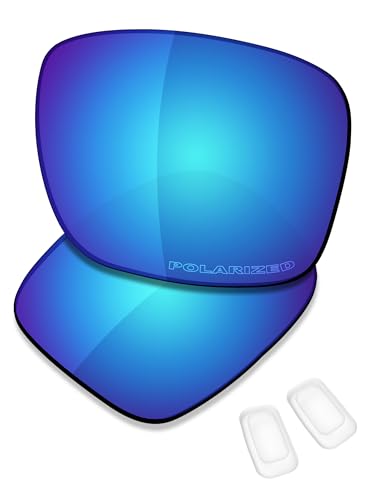 Image of SAUCER Premium Replacement Lenses & Nosepads for Oakley Coldfuse OO6042 | UV400 Protection, Anti-Scratch, Precise Fit & Enhanced Clarity Sunglasses High Defense - Glacier Blue Polarized